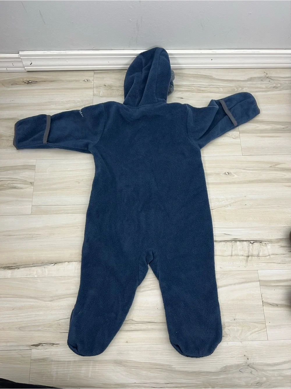 Columbia Cozy Fleece Hooded Teddy Bear One Piece Navy